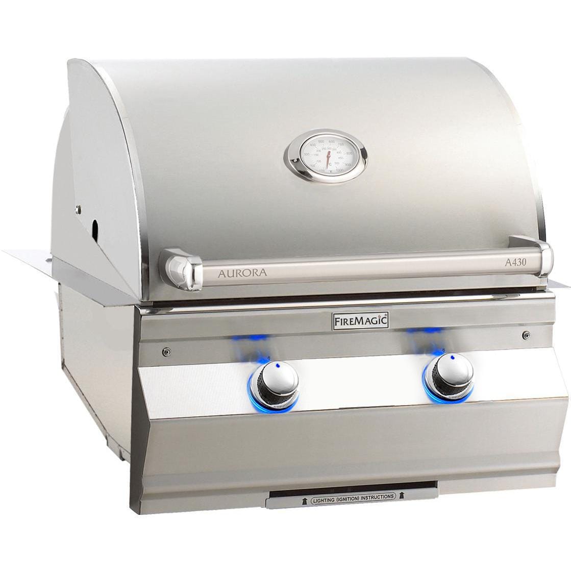 Fire Magic Aurora A430I 24-Inch Built-In Natural Gas Grill With Analog Thermometer - A430I-7EAN - Image 1