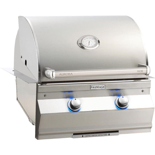 Fire Magic Aurora A430I 24-Inch Built-In Natural Gas Grill With Analog Thermometer - A430I-7EAN - Image 1