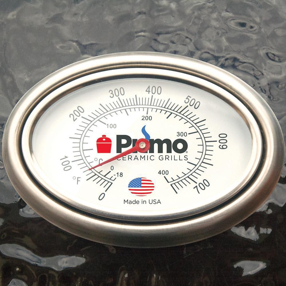 Primo Oval Junior 200 Ceramic Kamado Grill On GO Portable Carrier With Stainless Steel Grates - PGCJRH (2021) - Image 7