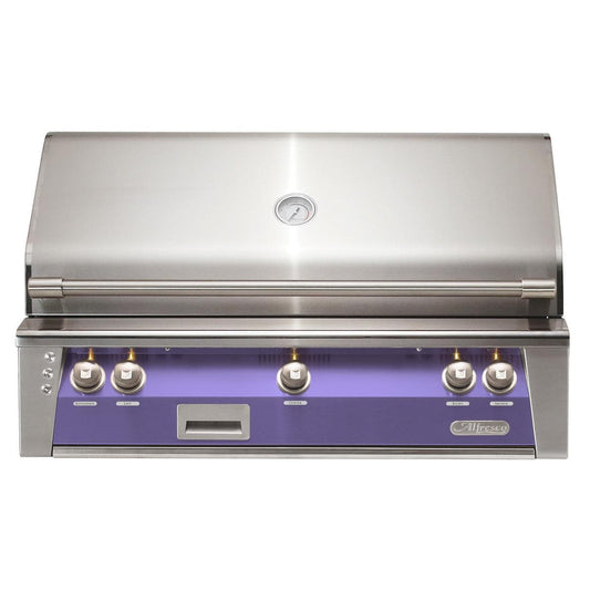 Alfresco ALXE 42-Inch Built-In Natural Gas Grill With Rotisserie in Blue Lilac - ALXE-42-NG-S4005 - Image 1