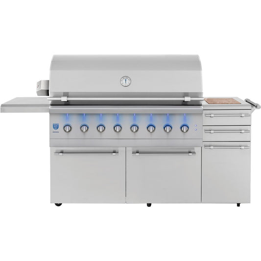 American Made Grills Encore 54-Inch Freestanding Hybrid Grill - Natural Gas - ENCFS54-NG - Image 1