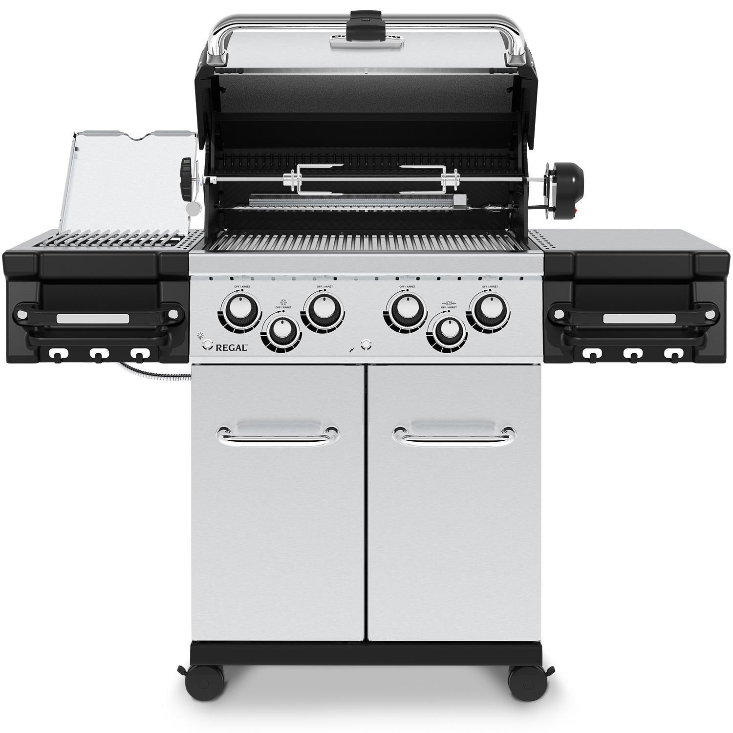 Broil King Regal S 490 PRO IR 4-Burner Natural Gas Grill With Rotisserie & Infrared Side Burner - Stainless Steel - 956947 - Image 6