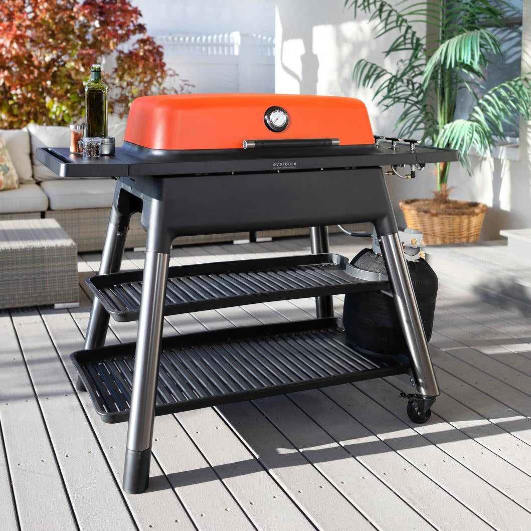 Everdure FURNACE Gen 2 3 Burner Propane Grill w/ Stand - Orange - E3G3O - Image 3