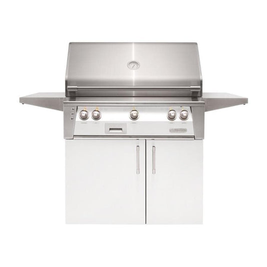 Alfresco ALXE 36-Inch Freestanding Natural Gas Grill With Rotisserie - Signal White Matte - ALXE-36C-NG-SM9003 - Image 1
