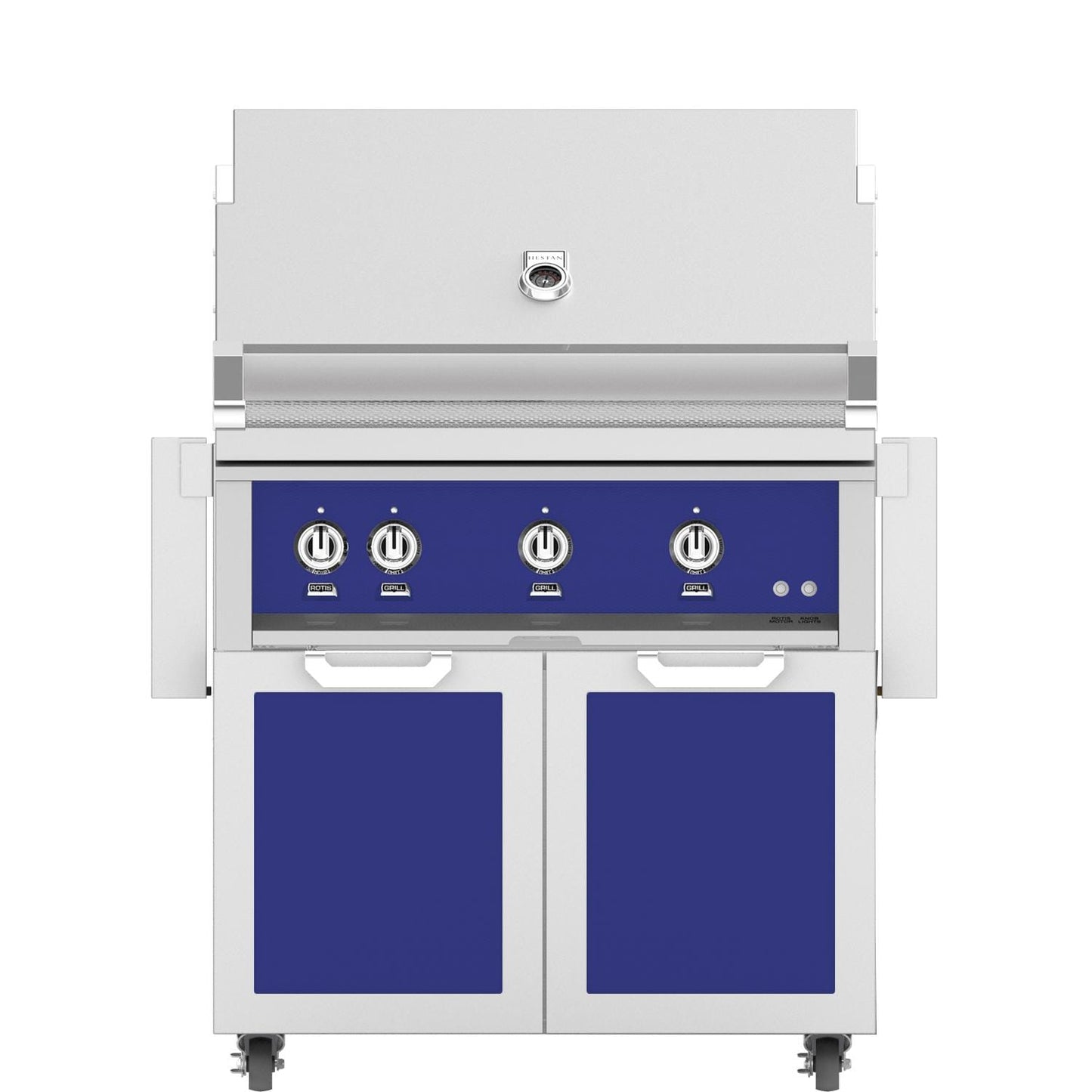 Hestan 36-Inch Propane Gas Grill W/ Sear Burner & Rotisserie On Double Door Tower Cart - Prince - GMBR36-LP-BU - Image 1