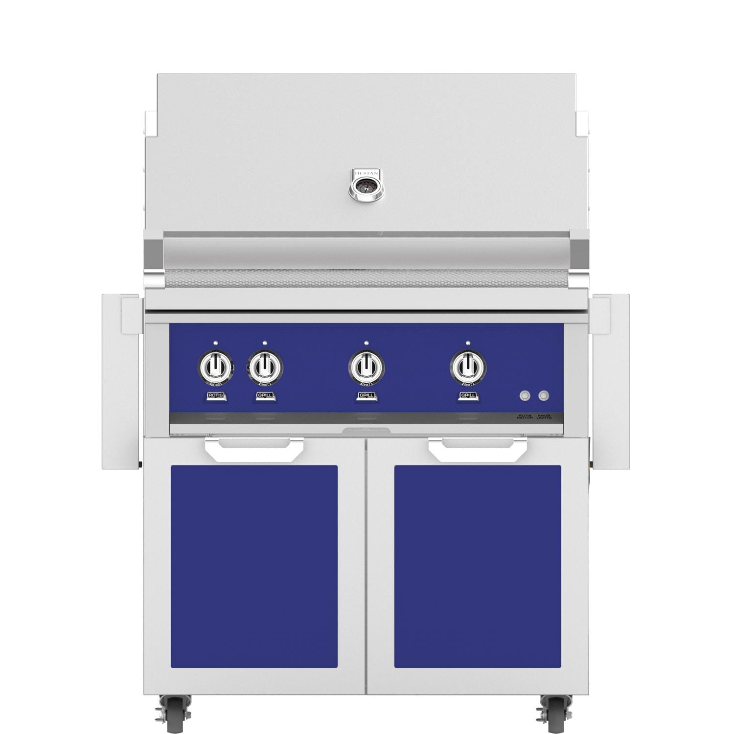 Hestan 36-Inch Propane Gas Grill W/ Sear Burner & Rotisserie On Double Door Tower Cart - Prince - GMBR36-LP-BU - Image 1