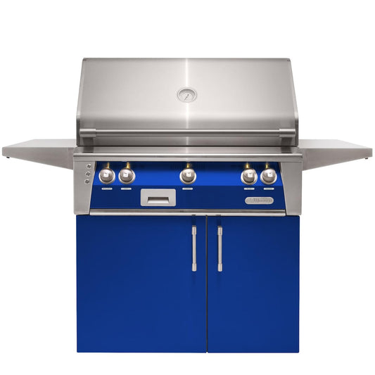 Alfresco ALXE 36-Inch  Natural Gas Grill With Sear Zone And Rotisserie - Ultramarine Blue - ALXE-36SZC-NG-S5002 - Image 1
