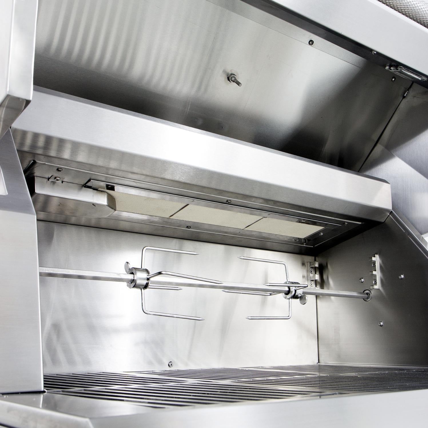 Hestan 42-Inch Natural Gas Grill W/ Sear Burner & Rotisserie On Double Drawer & Door Tower Cart - Bora Bora - GMBR42-NG-TQ - Image 6