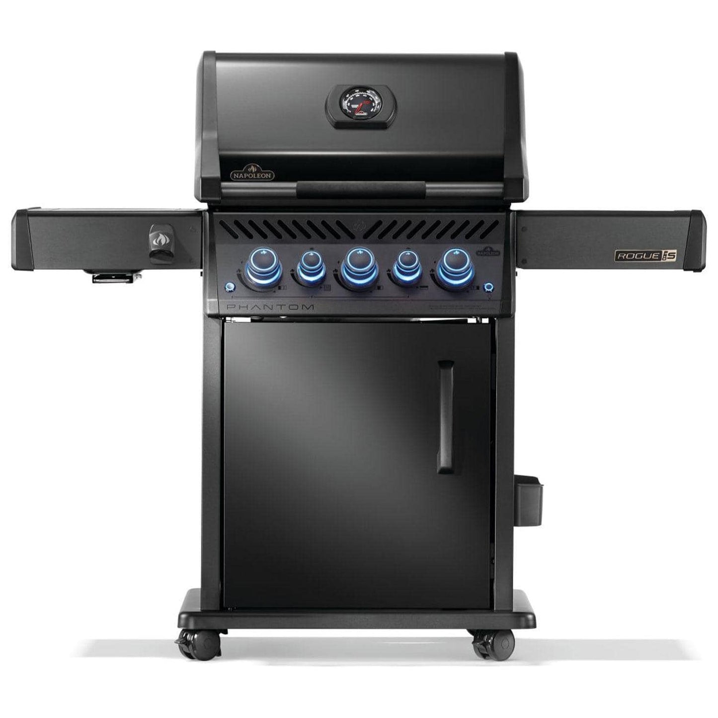 Napoleon Rogue PRO-S Phantom 425 3-Burner Propane Grill w/ Side Burner & SafetyGlow - RPS425RSIBPK-2-PHM - Image 1