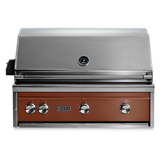 Lynx Professional 36 Inch Built-In All Infrared Trident Natural Gas Grill w/ Rotisserie in Sierra - L36ATR-SING - Image 1