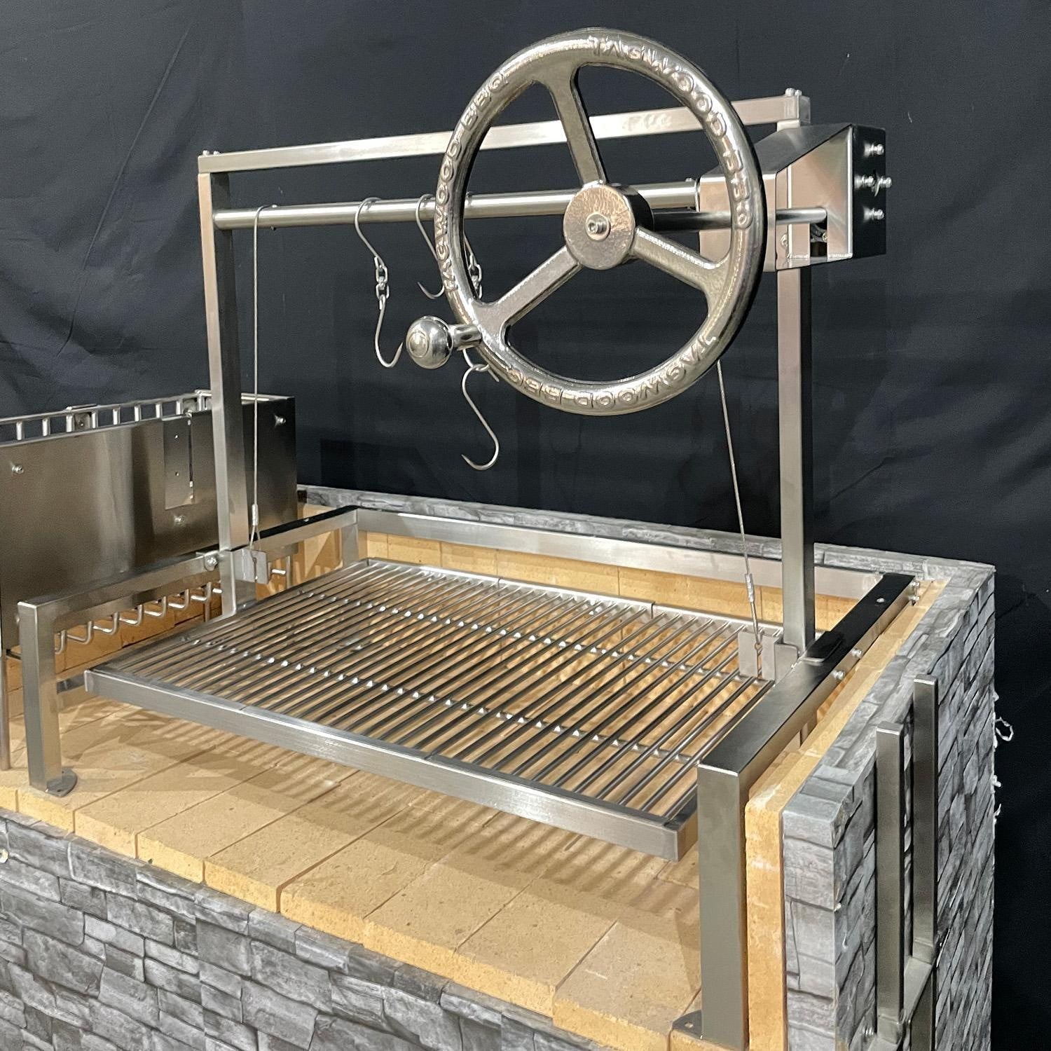 Tagwood BBQ Insert Style Argentine Santa Maria Wood Fire & Charcoal Gaucho Grill Without Firebricks - BBQ09SSFRONT - Image 3