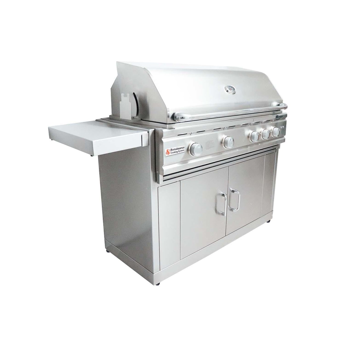 RCS Cutlass Pro 42 Inch Propane Grill w/ Ceramic Briquette Tray Flame Tamers - RON42BLPCK