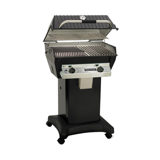 Broilmaster R3BN Infrared Combination Natural Gas Grill On Black Cart - Image 1