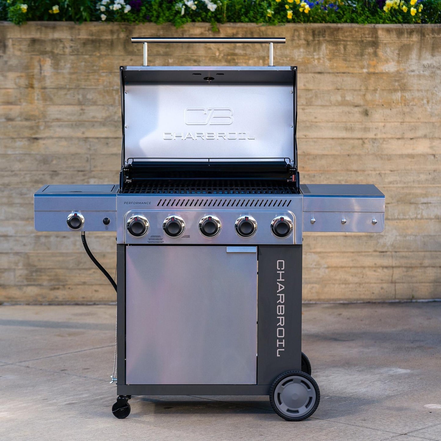 Charbroil Performance Series 5-Burner Propane Gas Grill Cabinet - Stainless - 463463225