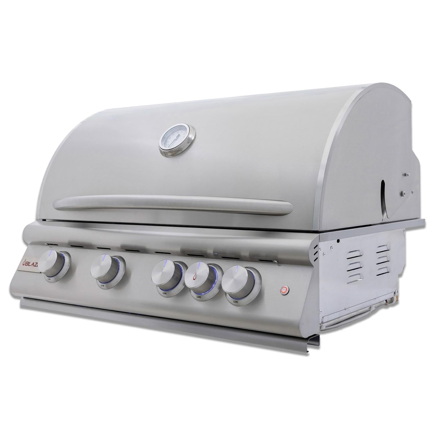 Blaze LTE+ 32-Inch 4-Burner Built-In Natural Gas Grill w/ Lift-Assist Hood & Rear Infrared Burner - BLZ-4LTE3-NG - Image 1