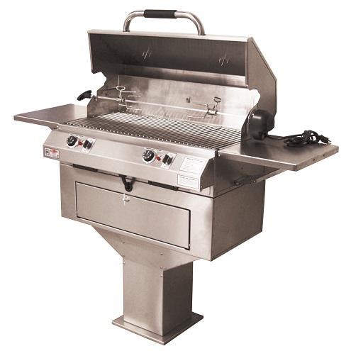 Electri-Chef Ruby 32-Inch Pedestal-Base 5280 Watt Electric Grill With Dual Temperature Control - 4400-EC-448-PB-D-32 - Image 1