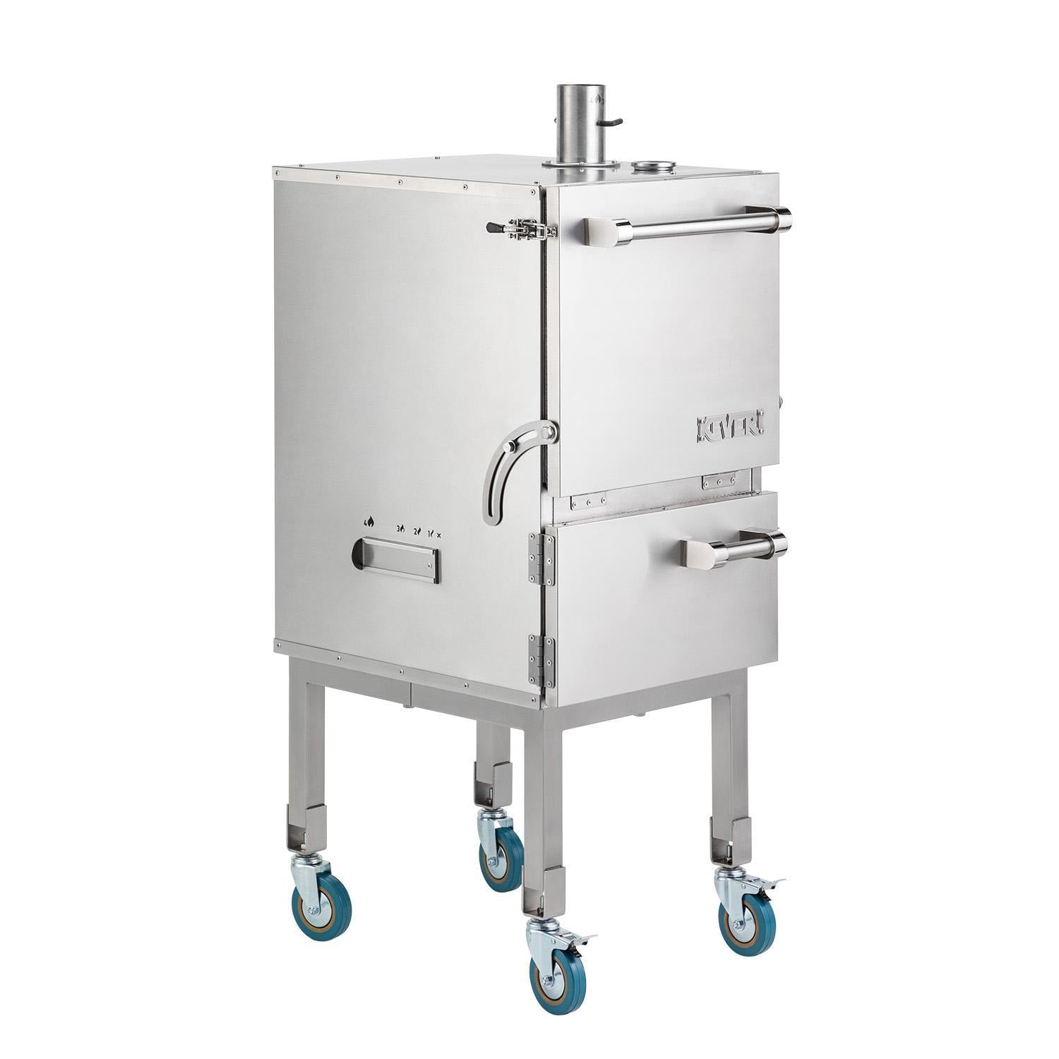 Keveri H1 Inox Vertical Muti-Purpose Charcoal Oven - Stainless Steel - H1SS - Image 1