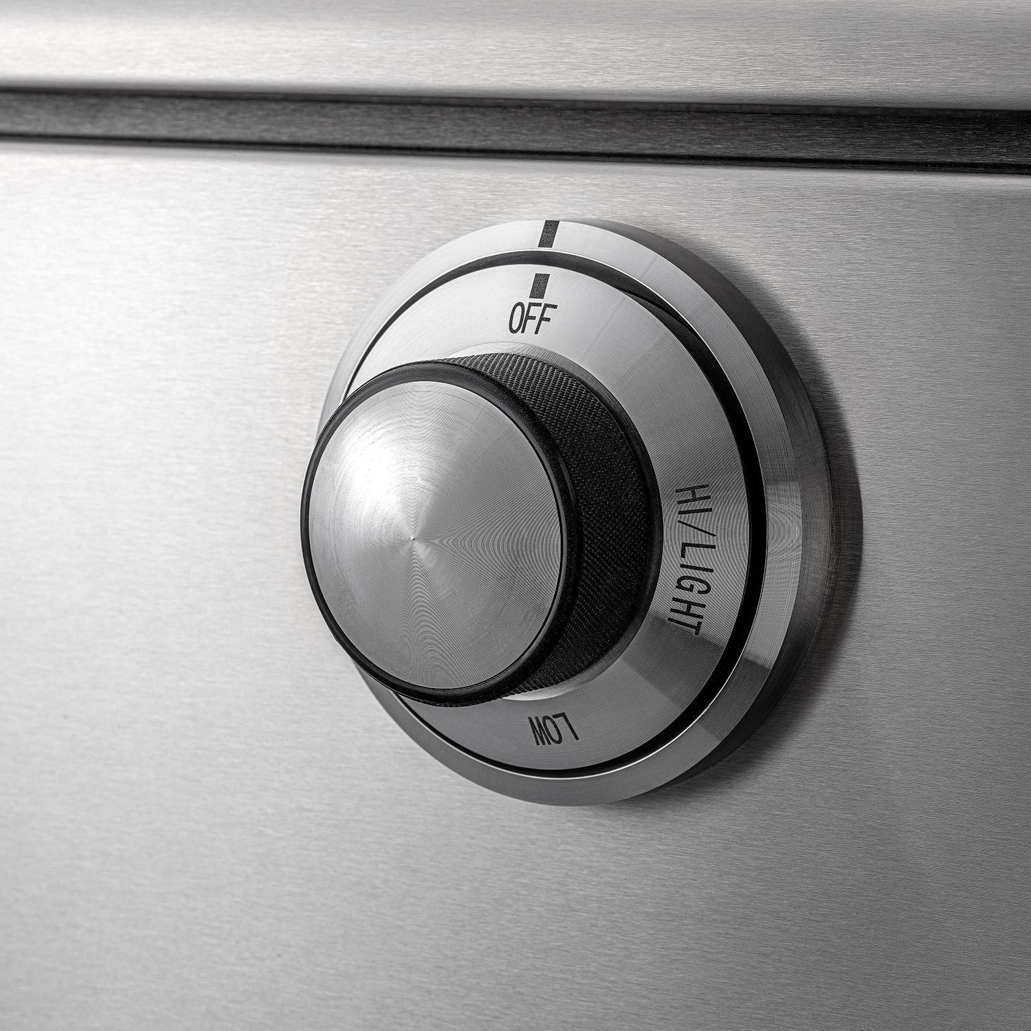 Caliber 42-in Natural Gas Built-In Rockwell Grill - Gloss Black w/ Chrome Hardware - CRG-42BN00-A-044-H02 - Image 9