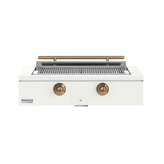 Caliber 42-in Propane Built-In Rockwell Grill - Matte White w/ Gold Hardware - CRG-42BL00-A-030-H08 - Image 1