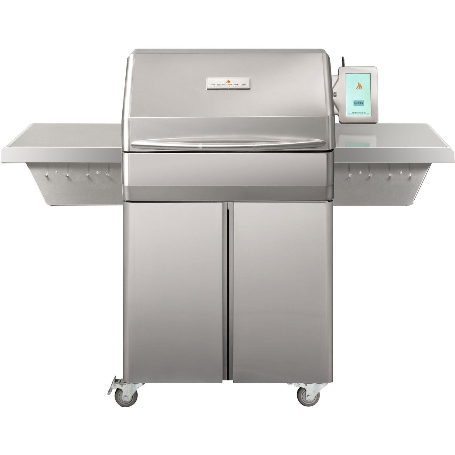 Memphis Grills Pro ITC3 Wi-Fi Monitored 28-Inch 304 Stainless Steel Pellet Grill - VG0001S - Image 1