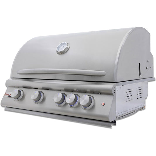 Blaze LTE+ Marine Grade 32-Inch 4-Burner Built-In Natural Gas w/ Lift-Assist Hood & Rear Infrared Burner - BLZ-4LTE3MG-NG - Image 1