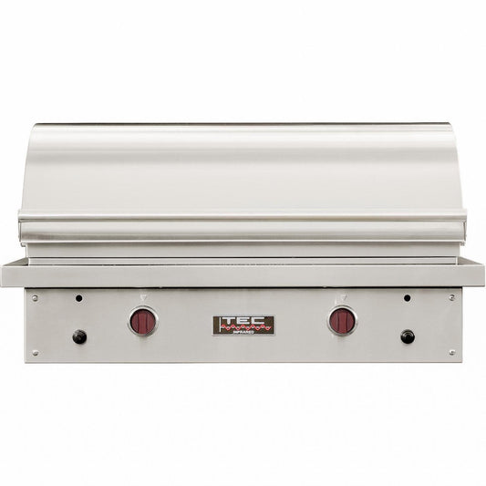 TEC Sterling Patio FR 44-Inch Built-In Infrared Natural Gas Grill W/ Red Knobs - Image 1