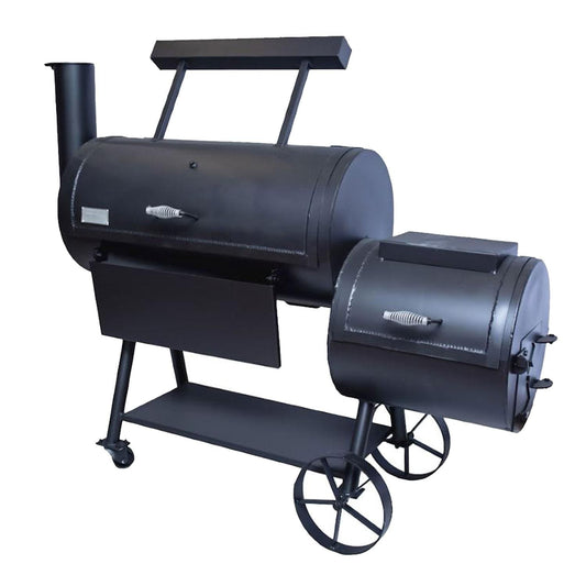 Old Country BBQ Pits Brazos Loaded 35-Inch Offset Charcoal Smoker w/ Counterweight - OC20X60L - Image 1