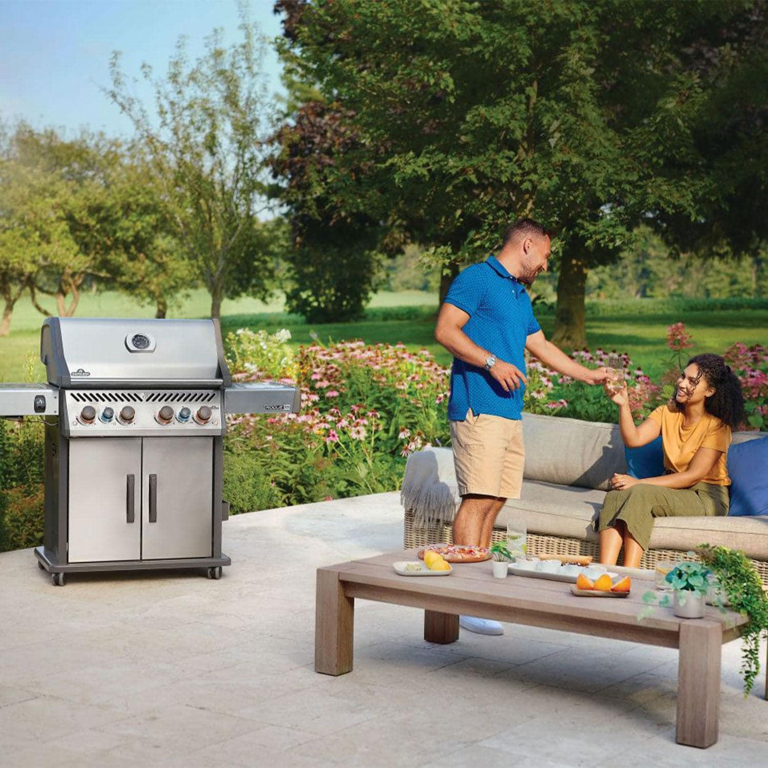Napoleon Rogue PRO-S 525 4-Burner Propane Grill w/ Side Burner & SafetyGlow - RPS525RSIBPSS-2 - Image 8