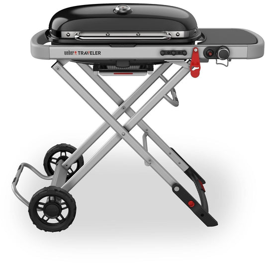 Weber Traveler Folding Portable Propane Gas Grill - Black - 9010001 - Image 1