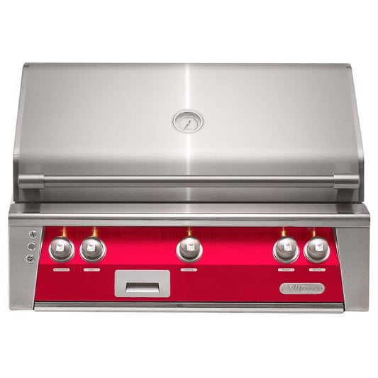 Alfresco ALXE 36-Inch Built-In Propane Grill With Sear Zone And Rotisserie in Raspberry Red - ALXE-36SZ-LP-S3027 - Image 1