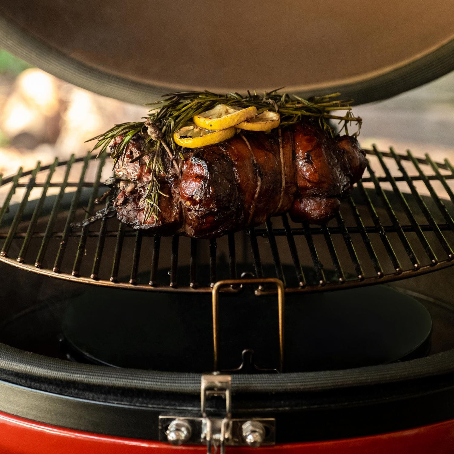 Kamado Joe Classic Joe III Standalone 18-inch Charcoal Grill in Red, Grill Gripper, and Ash Tool - KJ15040721 - Image 13
