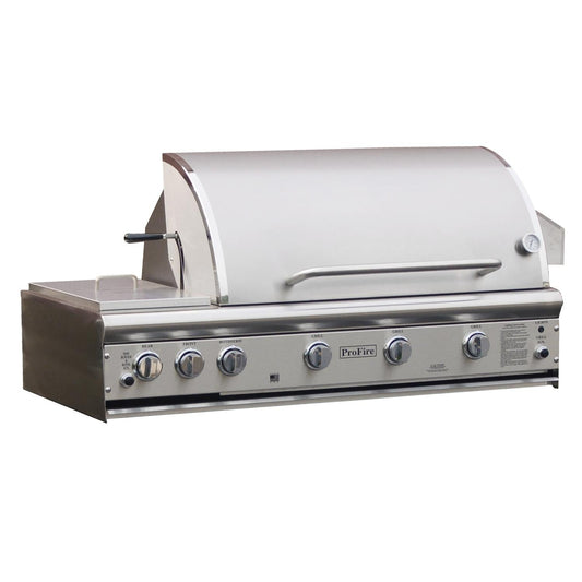 ProFire Professional Deluxe Series 48-Inch Built-In Propane Gas Grill With Double Side Burner - PFDLX48S-P - Image 1