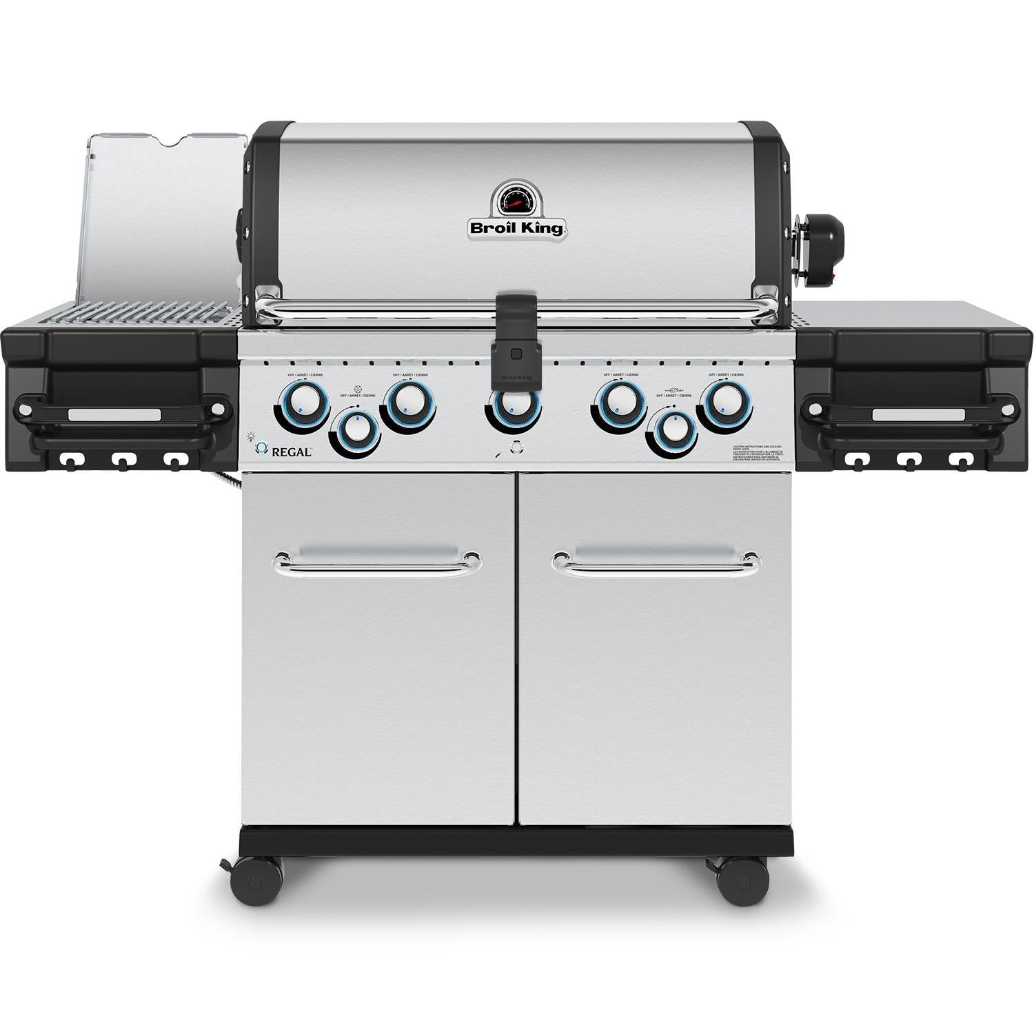 Broil King Regal S 590 PRO IR 5-Burner Natural Gas Grill With Rotisserie & Infrared Side Burner - Stainless Steel - 958947 - Image 1