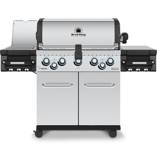 Broil King Regal S 590 PRO IR 5-Burner Natural Gas Grill With Rotisserie & Infrared Side Burner - Stainless Steel - 958947 - Image 1