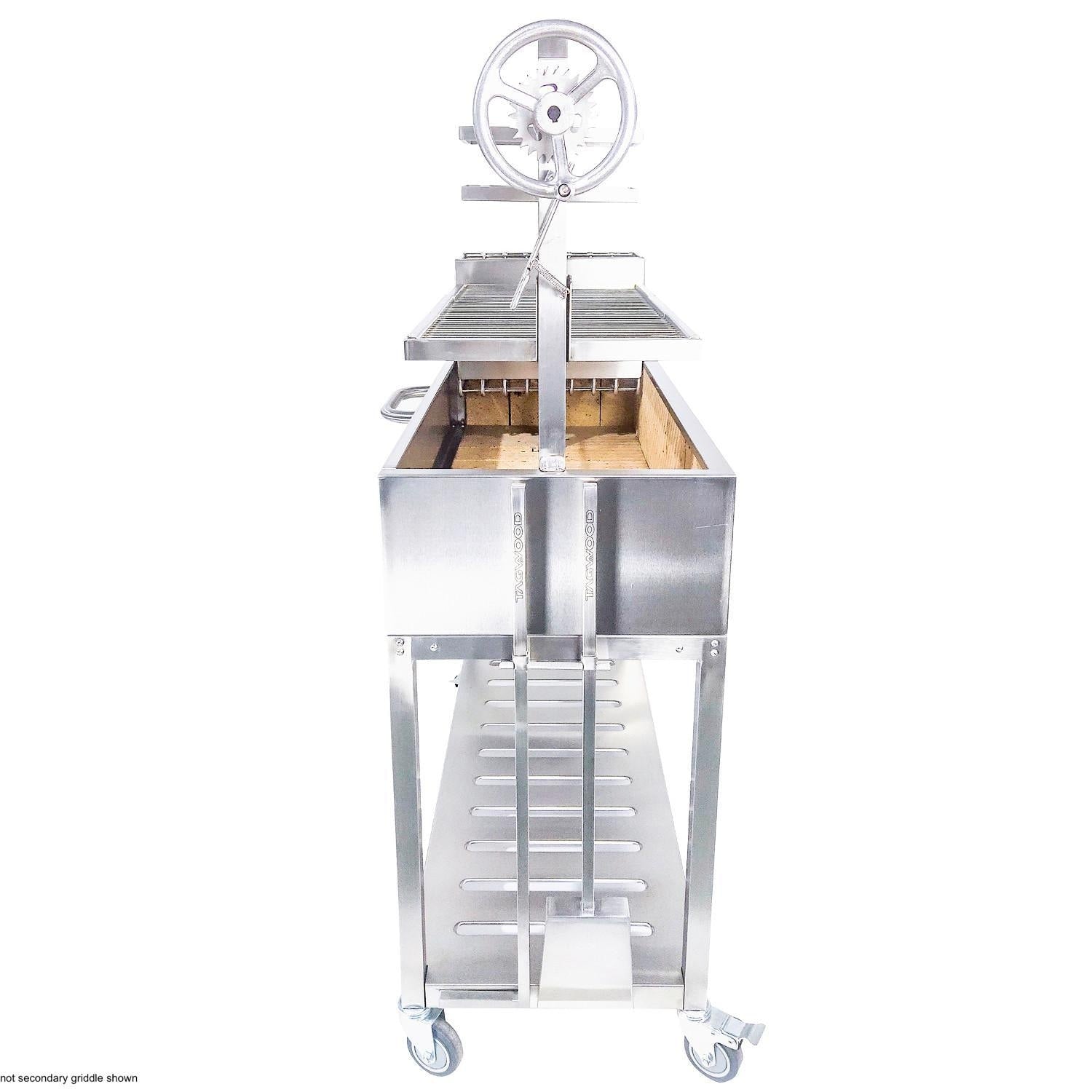 Tagwood BBQ Fully Assembled Argentine Santa Maria Wood Fire & Charcoal Grill - All Stainless Steel - BBQ03SSF - Image 5
