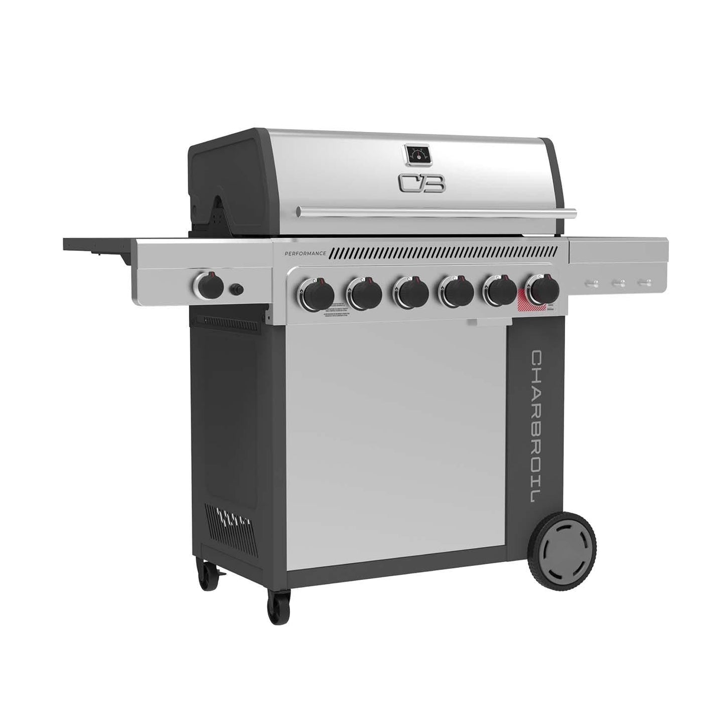 Charbroil Performance Series 6-Burner Propane Gas Grill Cabinet - Grey & Stainless - 463286125