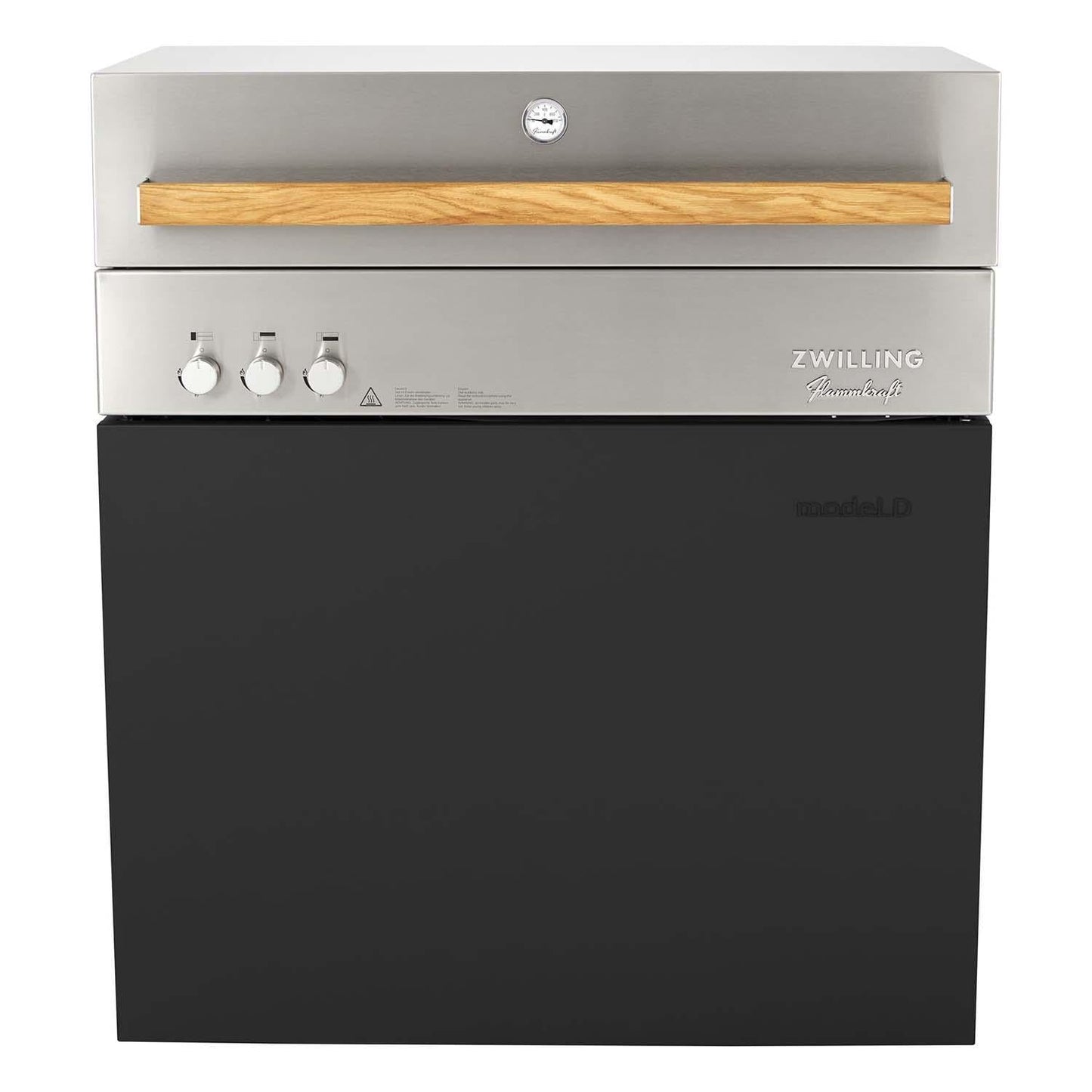 Flammkraft Model D Freestanding Grill & Model M Prep Center Module - Ivory Black - Image 3