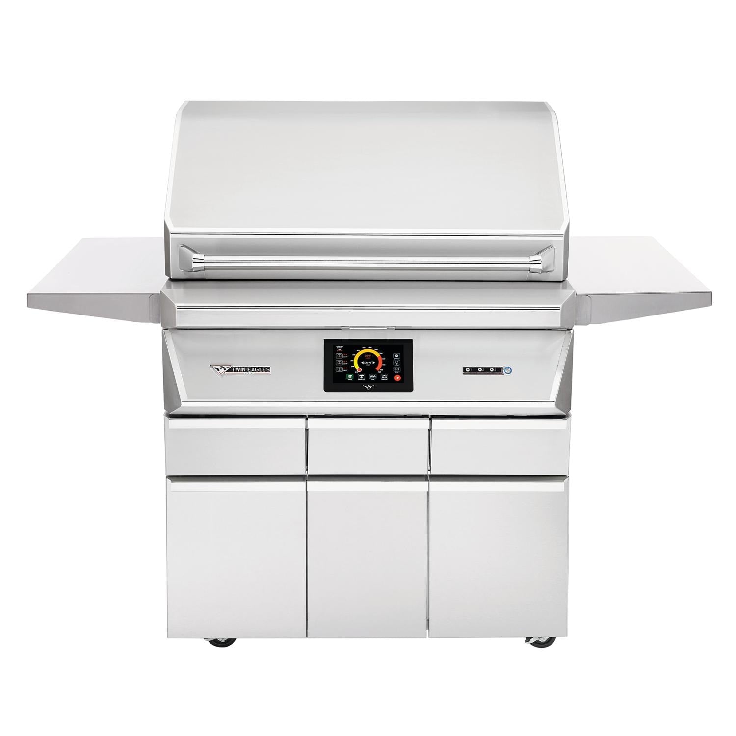 Twin Eagles Wi-Fi Controlled 36-Inch Stainless Steel Pellet Grill and Smoker On Deluxe Cart - Image 1