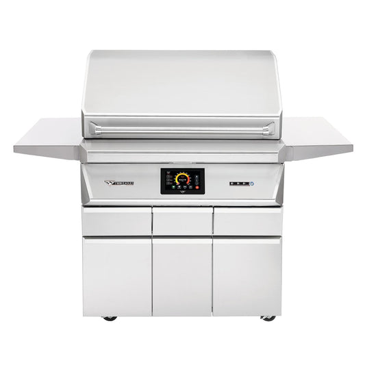 Twin Eagles Wi-Fi Controlled 36-Inch Stainless Steel Pellet Grill and Smoker On Deluxe Cart - Image 1