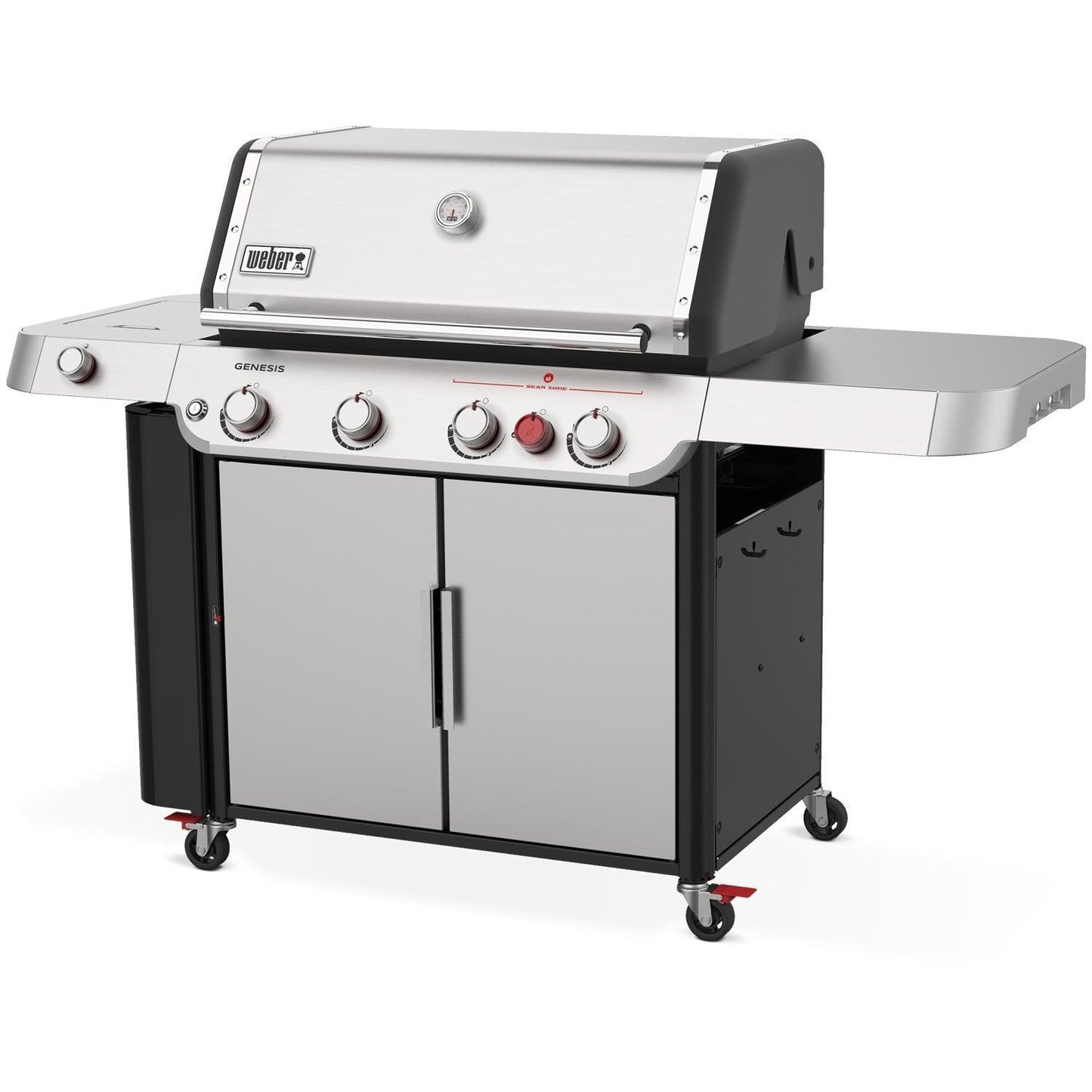 Weber Genesis S-435 Propane Gas Grill w/ Sear Zone & Side Burner - Stainless Steel - 36400001 - Image 4