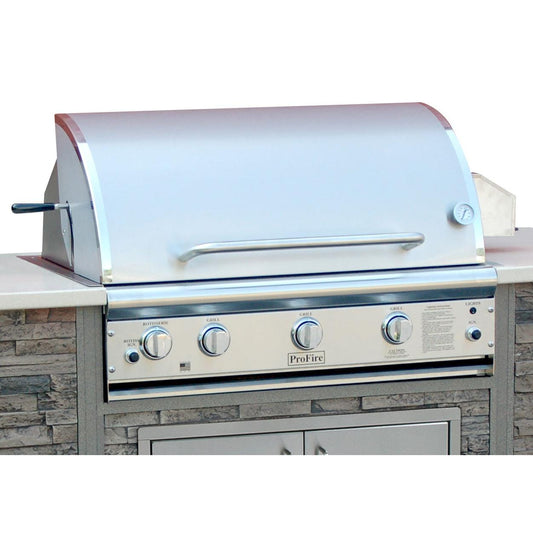 ProFire Professional Deluxe Series 36-Inch Built-In Infrared Hybrid Natural Gas Grill With Rotisserie - PFDLX36RIH-N - Image 1