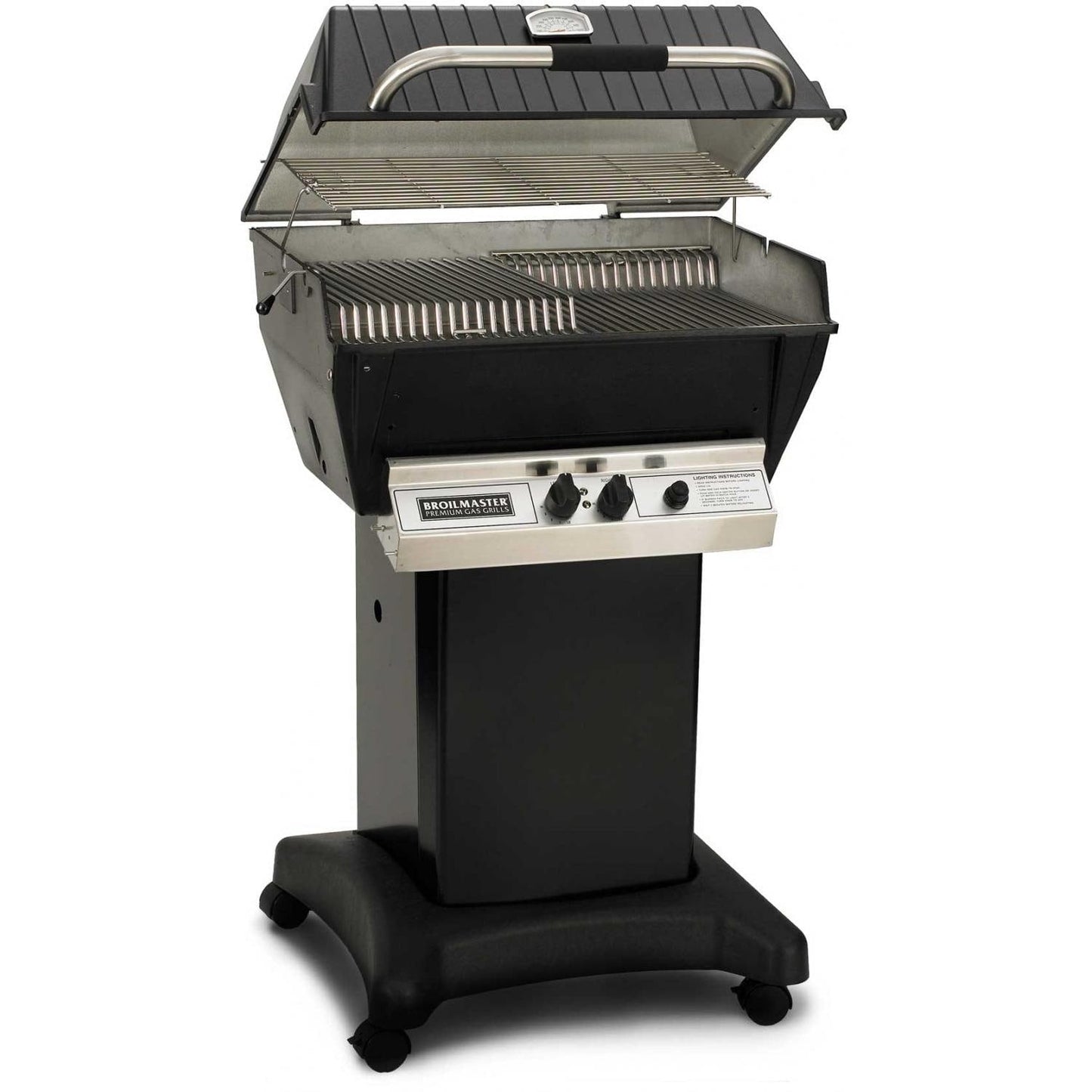 Broilmaster P3-XFN Premium Natural Gas Grill On Black Cart - Image 1