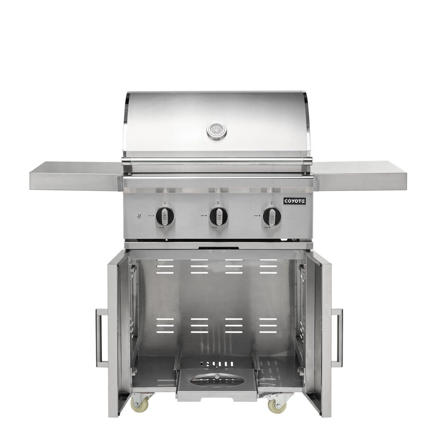 Coyote SL-Series 30-in 2-Burner Propane Grill w/ Sear Burner, Rotisserie, & Safety Valve