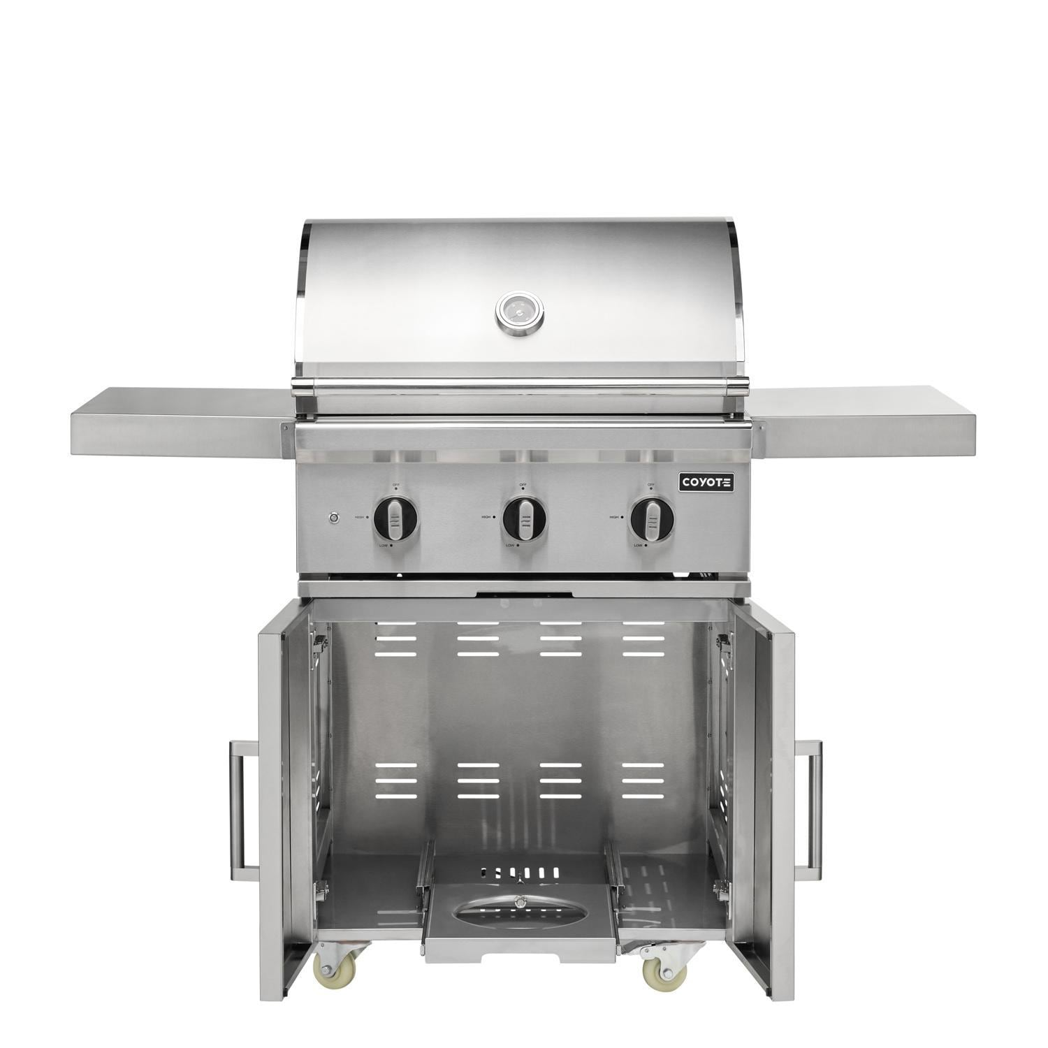 Coyote SL-Series 30-in 2-Burner Natural Gas Grill w/ Sear Burner, Rotisserie, & Safety Valve - Image 4