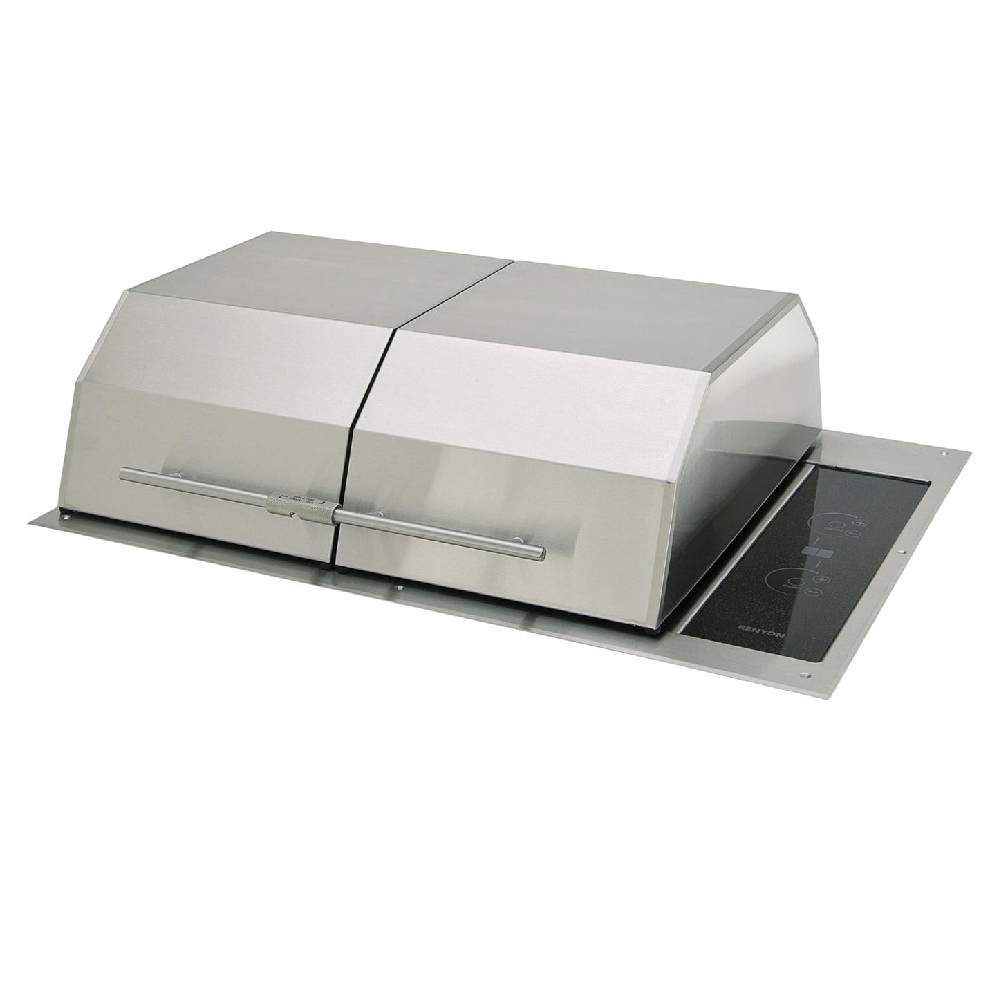 Kenyon Texan Two Zone Split Lid Built-In 240V Electric Grill W/ Lite Touch Control & No Mounting Holes - B70405WH - Image 2