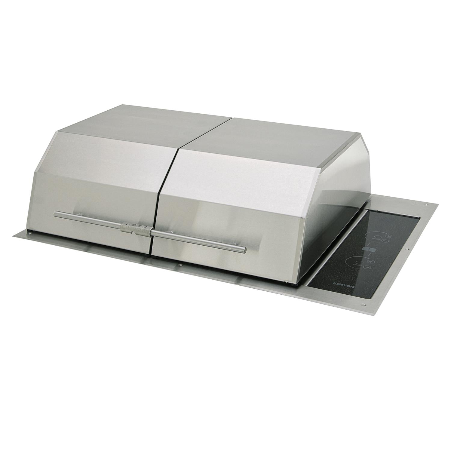 Kenyon Texan Two Zone Split Lid Built-In 240V Electric Grill W/ Lite Touch Control & No Mounting Holes - B70405WH - Image 2