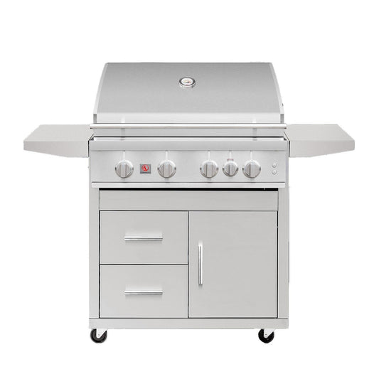 Summerset Sizzler Pro 32-in 4 Burner Freestanding Propane Grill w/ Rear Infrared Burner - Image 1