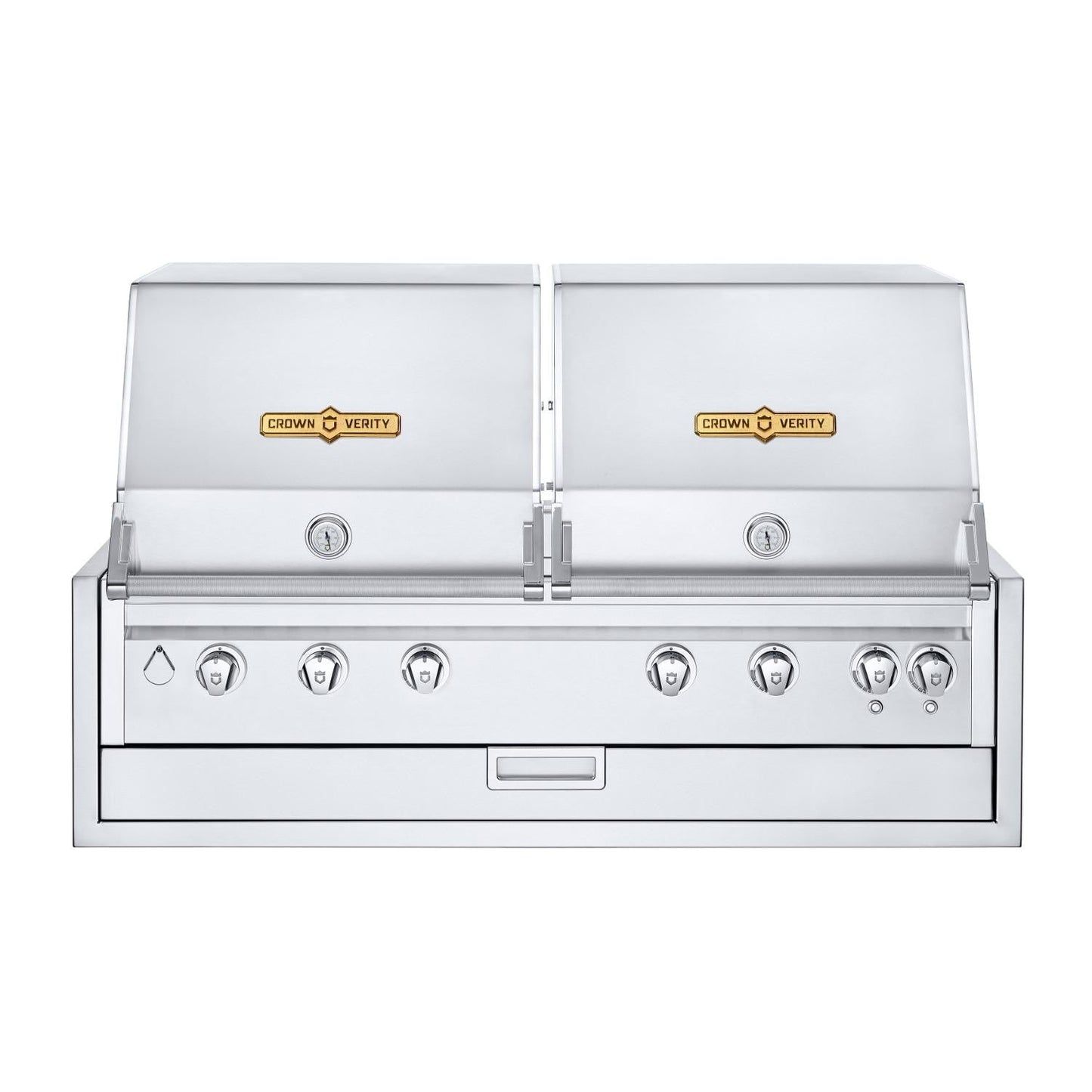 Crown Verity Infinite Series 48-Inch Built-In Dual Dome Natural Gas Grill W/ Lights - IBI482RDNG-FLT - Image 1