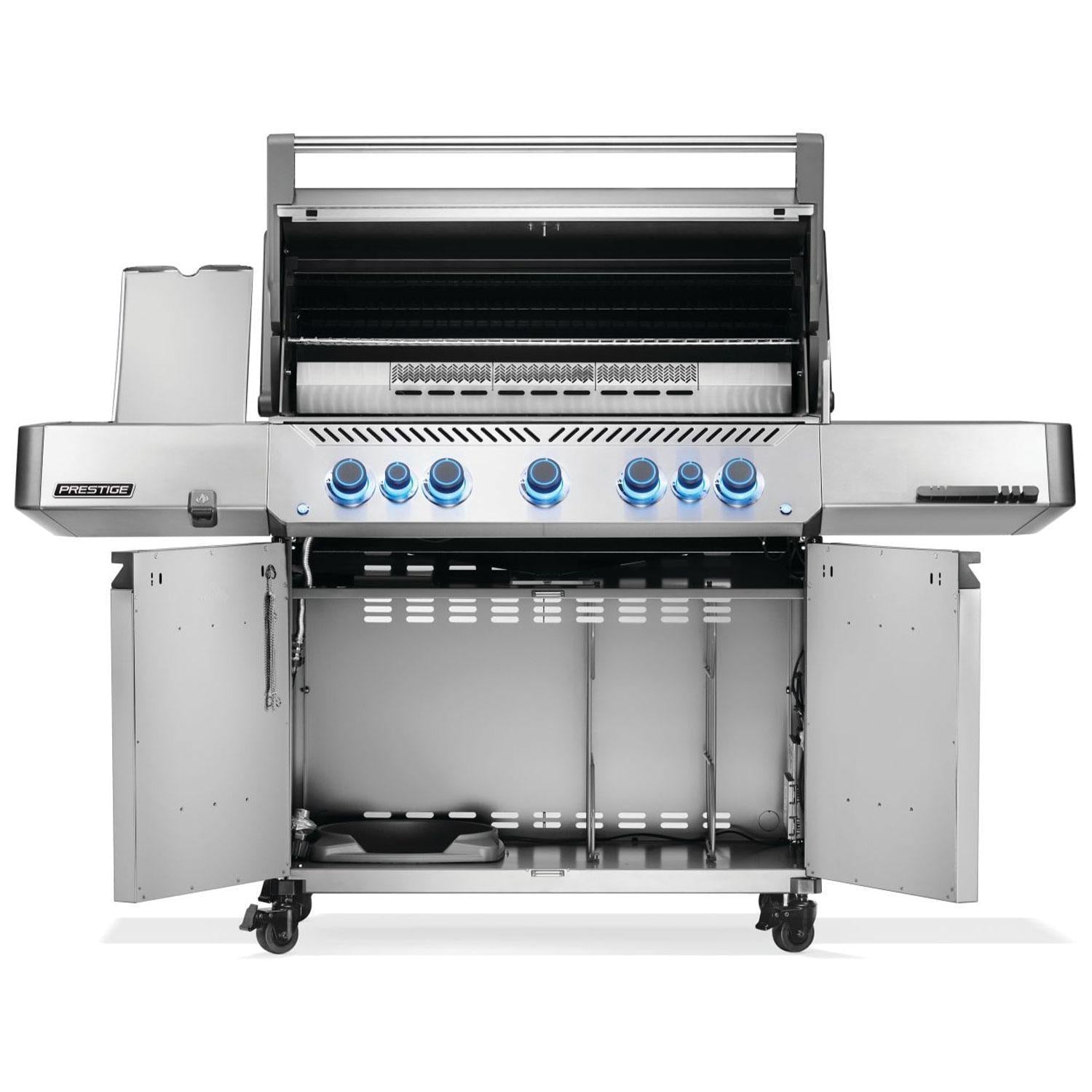 Napoleon Prestige 665 5-Burner Natural Gas Grill w/ Rotisserie & Side Burner - P665VRSIBNSS - Image 9