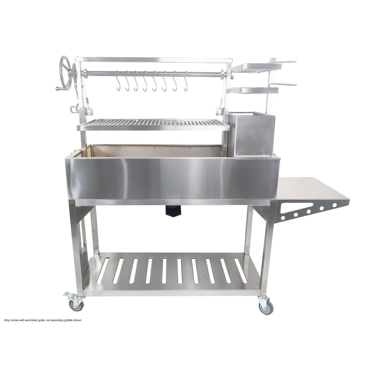 Tagwood BBQ Fully Assembled Argentine Santa Maria Wood Fire & Charcoal Grill - All Stainless Steel - BBQ03SSF - Image 7